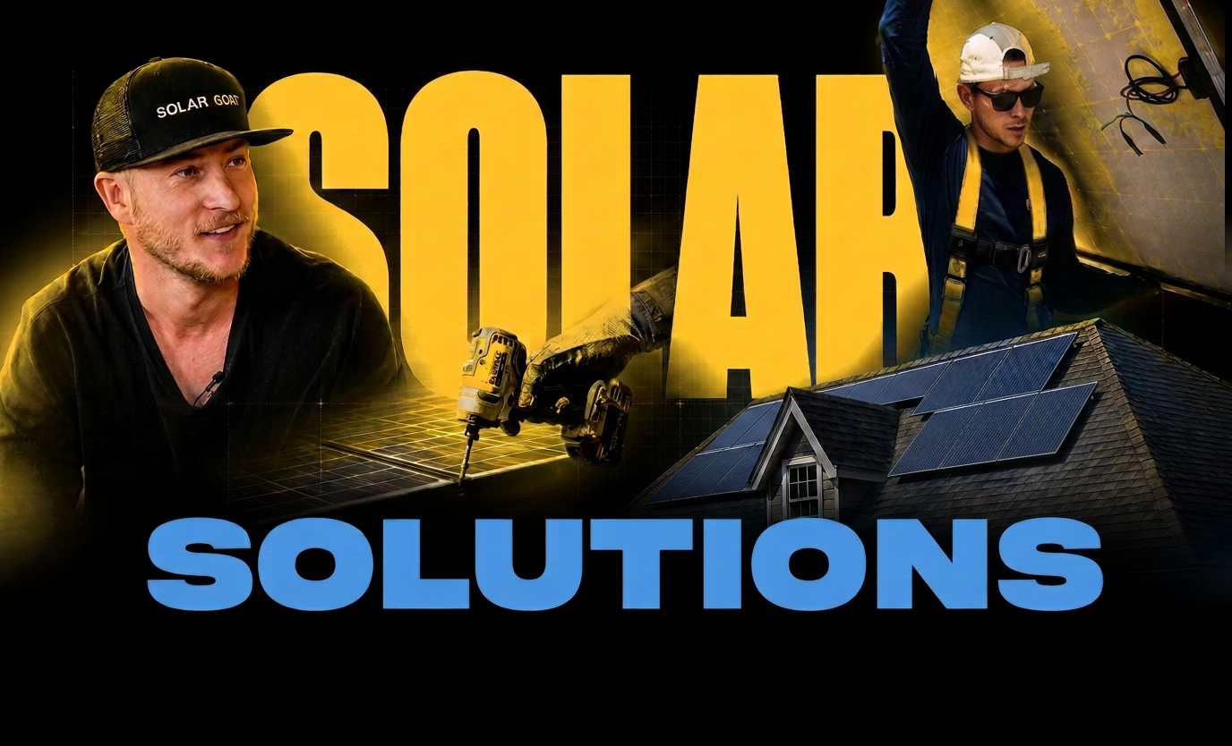 Solar Solutions — Detach & Reset Solar and Solar Goat crews removing and reinstalling rooftop solar panels